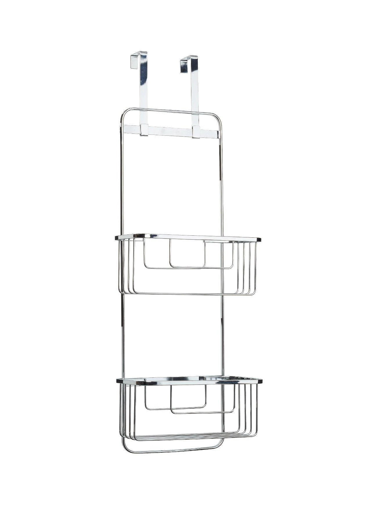 Croydex Hook Over Door Double Storage Basket 1 Croydex Hook Over Door Double Storage Basket