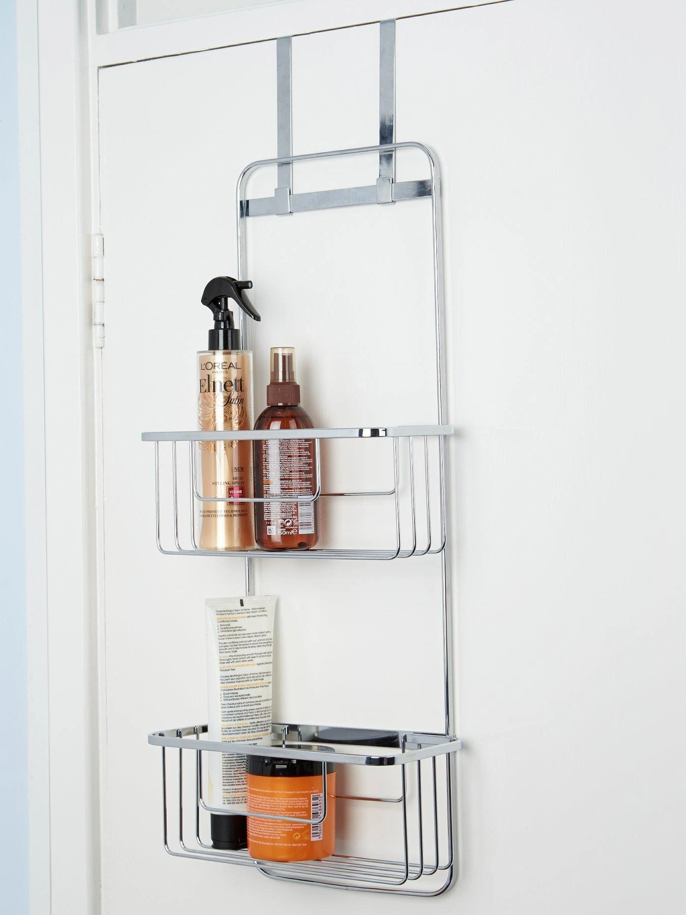 Croydex Hook Over Door Double Storage Basket 3 Croydex Hook Over Door Double Storage Basket - Image 3