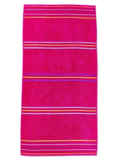 Catherine Lansfield Rainbow Beach Towel Pair Pink & Orange -Rust-Oleum || d-c-fix || Harris Sales 6YPWK SQ3 0000000063 PINK SLd1