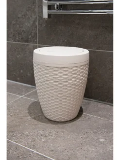 Addis Faux Rattan Swing Lid Bathroom Bin 7 Addis Faux Rattan Swing Lid Bathroom Bin -Rust-Oleum || d-c-fix || Harris Sales KQHLT SQ3 0000000088 NO COLOR SLd1