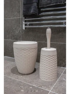 Addis Faux Rattan Swing Lid Bathroom Bin 9 Addis Faux Rattan Swing Lid Bathroom Bin -Rust-Oleum || d-c-fix || Harris Sales KQHLT SQ5 0000000088 NO COLOR SLd3