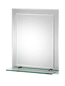 Croydex Rydal Double-Layer Bathroom Mirror With Shelf