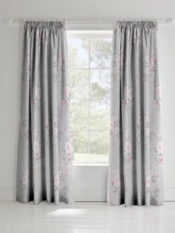 Catherine Lansfield Canterbury Lined Pencil Pleat Curtains 