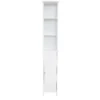 Lloyd Pascal Portland Tall Bathroom Storage Unit - White