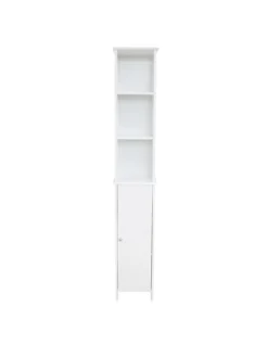 Lloyd Pascal Portland Tall Bathroom Storage Unit - White