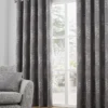 Curtina Elmwood Jacquard Lined Eyelet Curtains