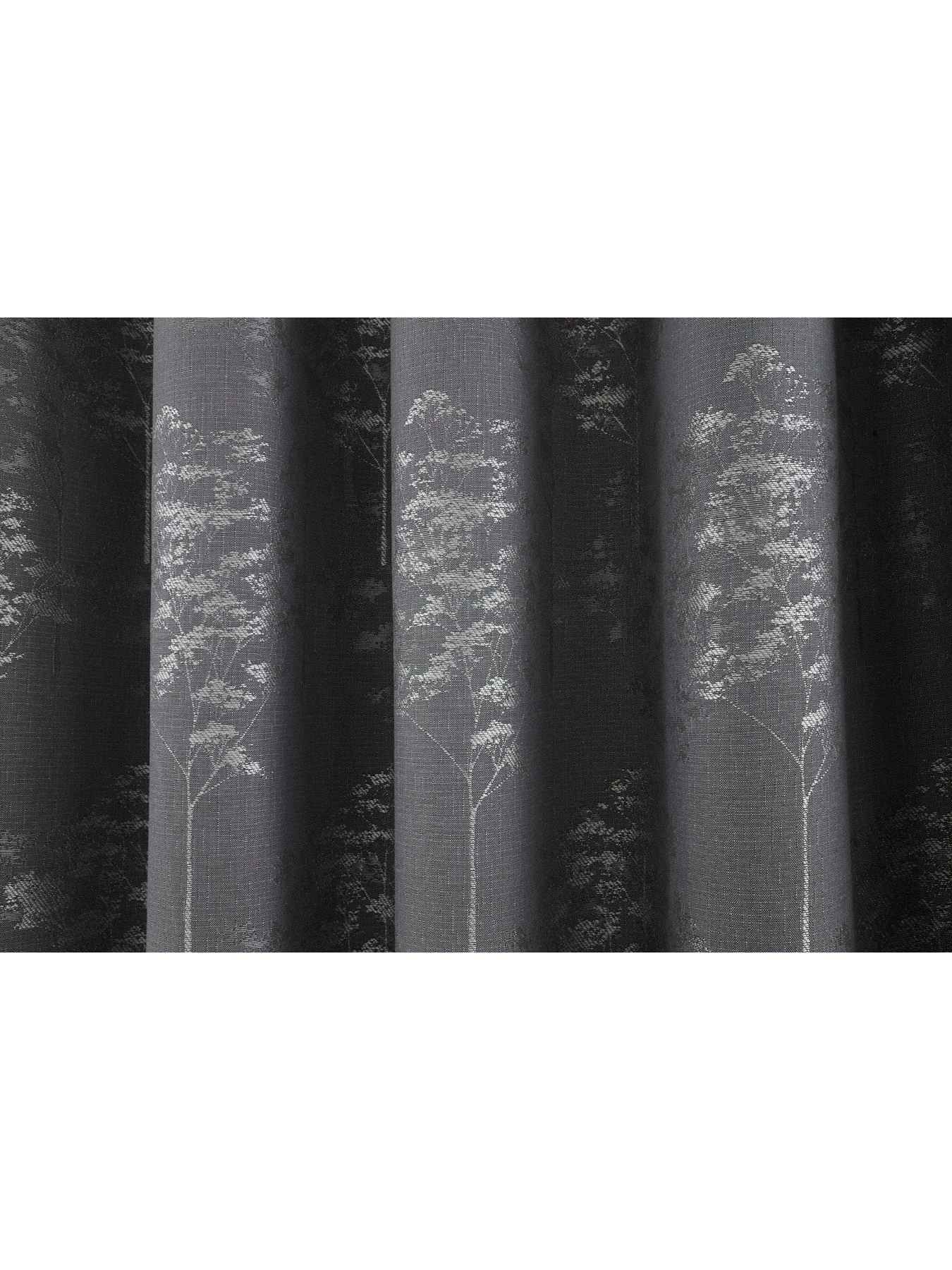 Curtina Elmwood Jacquard Lined Eyelet Curtains 2 Curtina Elmwood Jacquard Lined Eyelet Curtains - Image 2