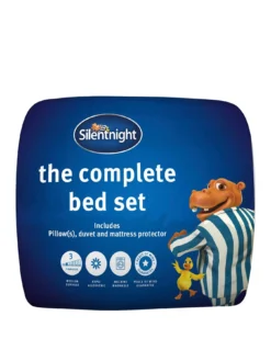 Silentnight Complete Bed Set - Includes 10.5 Tog Duvet, Mattress Protector And Pillow(s)