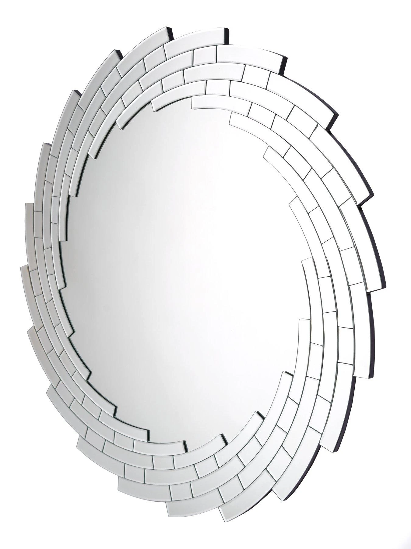 Michelle Keegan Home Swirl Faceted Round Wall Mirror 4 Michelle Keegan Home Swirl Faceted Round Wall Mirror - Image 4