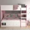 Very Home Peyton Storage Bunk Bed With Mattress Options (Buy And SAVE!) - White/Pink