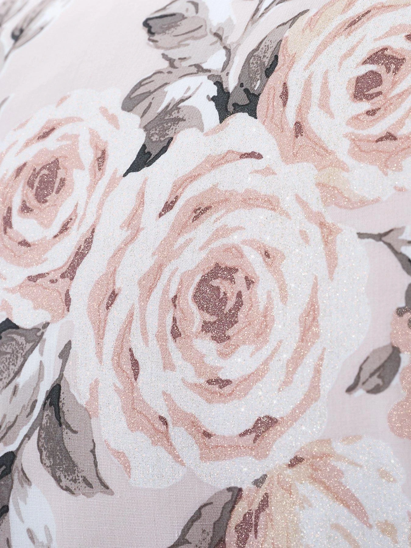 Catherine Lansfield Canterbury Glitter Eyelet Curtains 4 Catherine Lansfield Canterbury Glitter Eyelet Curtains - Image 4