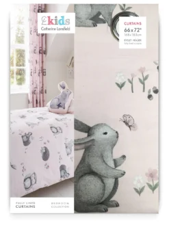 Catherine Lansfield Woodland Friends Easy Care Eyelet Lined Curtains -Rust-Oleum || d-c-fix || Harris Sales N3UUJ SQ4 0000000063 PINK SLd2