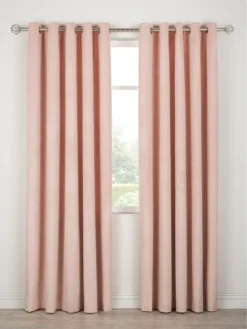 Very Home Thermal Velour Lined Eyelet Curtains
