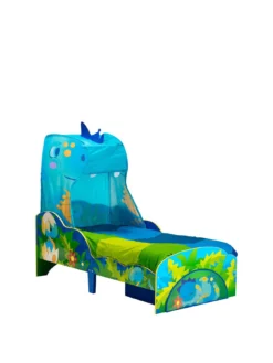 Worlds Apart Dinosaur Toddler Bed With Canopy And Storage