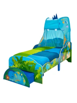 Worlds Apart Dinosaur Toddler Bed With Canopy And Storage -Rust-Oleum || d-c-fix || Harris Sales NCGJN SQ4 0000000099 N A SLd