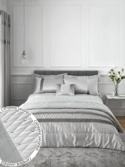 Catherine Lansfield Sequin Cluster Duvet Cover Set - Silver Grey -Rust-Oleum || d-c-fix || Harris Sales NDA7P SQ4 0000000035 SILVER SLd1