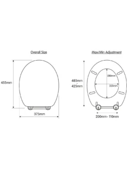 Croydex Portland Flexi-Fix Toilet Seat -Rust-Oleum || d-c-fix || Harris Sales NQGWD SQ6 0000000088 NO COLOR SLd4