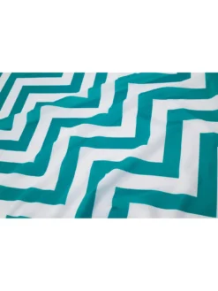 Croydex Chevron Textile Shower Curtain - Aqua -Rust-Oleum || d-c-fix || Harris Sales NQGWH SQ3 0000000088 NO COLOR SLd1