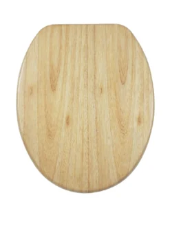 AQUALONA Solid Oakwood Soft Close Toilet Seat