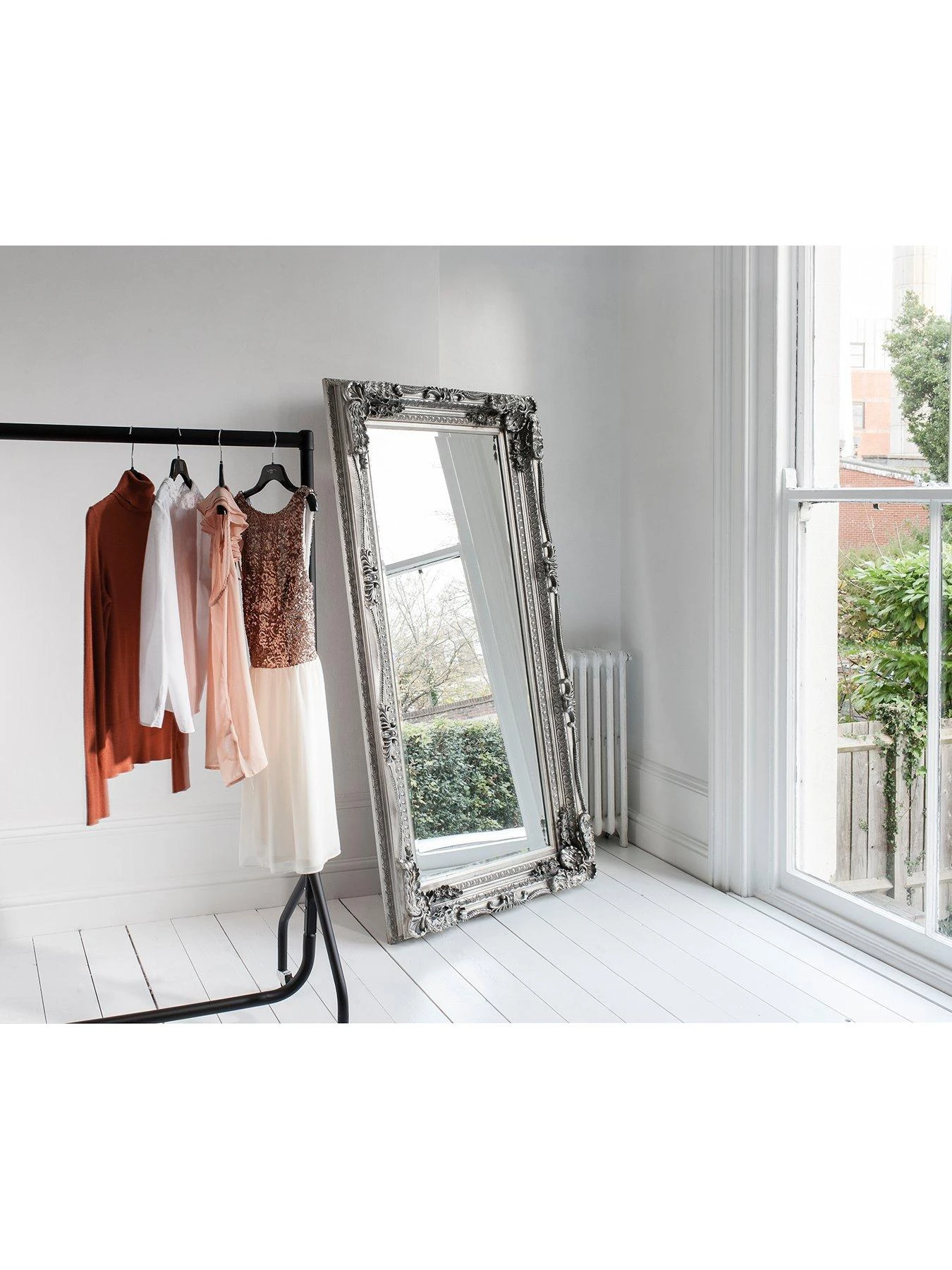 Gallery Carved Louis Leaner Full Length Mirror 2 Gallery Carved Louis Leaner Full Length Mirror - Image 2