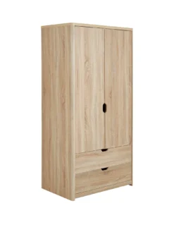 Very Home Aspen 3 Piece Package - 2 Door, 2 Drawer Wardrobe, 4 + 2 Chest And Bedside Chest - Oak Effect -Rust-Oleum || d-c-fix || Harris Sales PGJTY SQ3 0000000006 OAK SLa