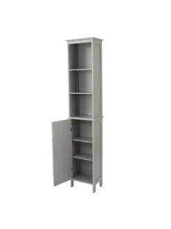 Lloyd Pascal Devonshire Tall Bathroom Cabinet - Painted Grey -Rust-Oleum || d-c-fix || Harris Sales PGNMQ SQ3 0000000005 GREY SLd1
