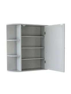 Lloyd Pascal Devonshire Mirrored Bathroom Wall Cabinet - Grey -Rust-Oleum || d-c-fix || Harris Sales PGNN4 SQ3 0000000005 GREY SLd1