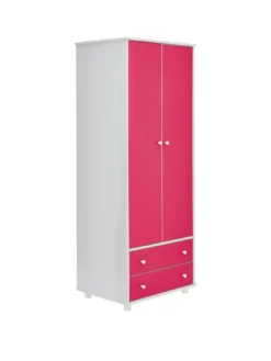 Very Home Miami Fresh Kids 3 Piece Package - 2 Door, 2 Drawer Wardrobe, 5 Drawer Chest, 3 Drawer Bedside Chest - Pink -Rust-Oleum || d-c-fix || Harris Sales PH6DJ SQ3 0000000063 PINK SLa