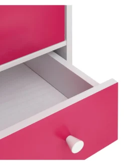 Very Home Miami Fresh Kids 3 Piece Package - 2 Door, 2 Drawer Wardrobe, 5 Drawer Chest, 3 Drawer Bedside Chest - Pink -Rust-Oleum || d-c-fix || Harris Sales PH6DJ SQ6 0000000063 PINK SLd2
