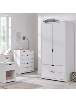 Very Home Aspen 3 Door, 2 Drawer Wardrobe - White Oak Effect -Rust-Oleum || d-c-fix || Harris Sales PJ36P SQ6 0000013026 WHITE OAK SLd2