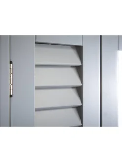 Lloyd Pascal Atlanta Mirrored Bathroom Wall Cabinet With Push Opening Doors - Grey -Rust-Oleum || d-c-fix || Harris Sales PNQM4 SQ5 0000000005 GREY SLd1