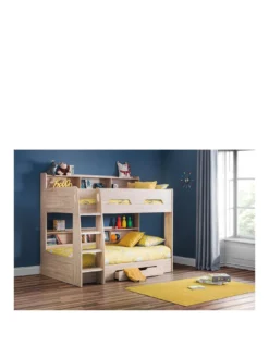 Julian Bowen Riley Bunk Bed With Shelves And Storage
