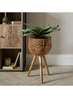 Very Home Rattan-Style Standing Planters - Set Of 2 -Rust-Oleum || d-c-fix || Harris Sales PU7FQ SQ6 0000000003 NATURAL SLd4