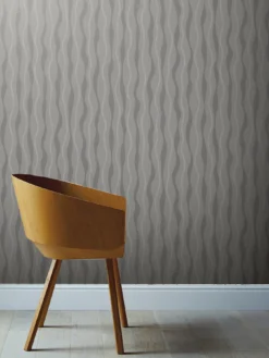 ARTHOUSE Grey Metallic Wave Wallpaper -Rust-Oleum || d-c-fix || Harris Sales PUN4T SQ5 0000000005 GREY RSr