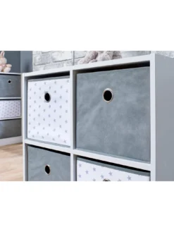 Lloyd Pascal 4 Cube Storage Unit With Stars -Rust-Oleum || d-c-fix || Harris Sales PXTHY SQ5 0000000444 GREY WHITE SLd1
