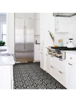 Floor Pops Pack Of 10 Gothic Peel & Stick Floor Tiles