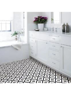 Floor Pops Pack Of 10 Comet Peel & Stick Floor Tiles