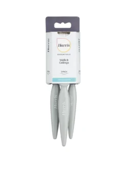 Harris Essentials Walls & Ceilings Paint Brushes 3 Pack