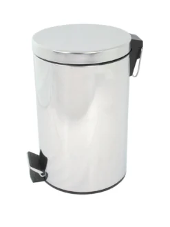 AQUALONA Stainless Steel Pedestal Bathroom Bin