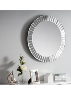 Julian Bowen Sonata Round Wall Mirror 7 Julian Bowen Sonata Round Wall Mirror -Rust-Oleum || d-c-fix || Harris Sales Q747P SQ4 0000000035 SILVER SLd1