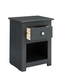 Julian Bowen Radley 1 Drawer Bedside Chest - Athracite -Rust-Oleum || d-c-fix || Harris Sales Q74DQ SQ3 0000000833 ANTHRACITE GREY SLa