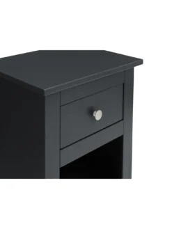 Julian Bowen Radley 1 Drawer Bedside Chest - Athracite -Rust-Oleum || d-c-fix || Harris Sales Q74DQ SQ4 0000000833 ANTHRACITE GREY SLd