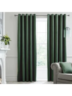 Laurence Llewelyn-Bowen Montrose Velvet Blackout Eyelet Curtains