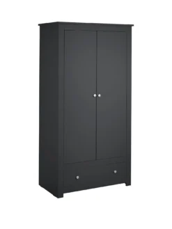 Julian Bowen Radley 2 Door Combination Wardrobe - Anthracite