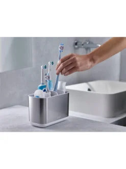 Joseph Joseph Easystore Steel Toothbrush Caddy Large -Rust-Oleum || d-c-fix || Harris Sales Q7AKN SQ5 0000000238 STEEL SLd3