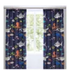 Bedlam Sea Life Glow In The Dark Lined Pleated Curtains