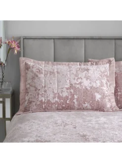 Catherine Lansfield Crushed Velvet Pillowsham Pair - Pink -Rust-Oleum || d-c-fix || Harris Sales Q7FX6 SQ3 0000000063 PINK SLd