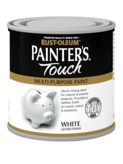 Rust-Oleum Painter’s Touch Toy Safe Gloss Multi-Purpose Paint – White 250 Ml
