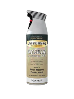 Rust-Oleum Universal Metallic All-Surface Spray Paint – Satin Nickel 400ml