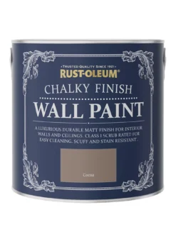Rust-Oleum Chalky Finish 2.5-litre Wall Paint – Cocoa